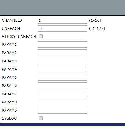 CUxd Device General Parameters